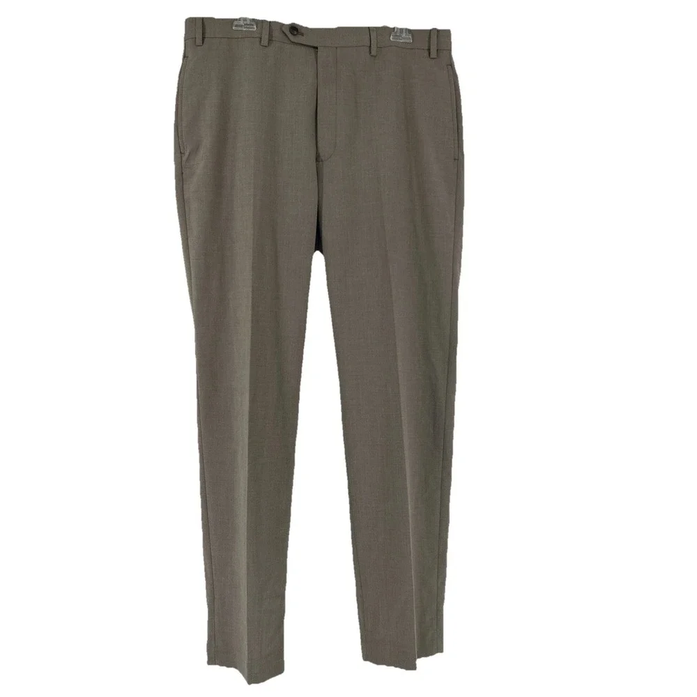 Michael Kors Dress Pants Men's 36 Beige Brown Tan Business Office Dad Profession